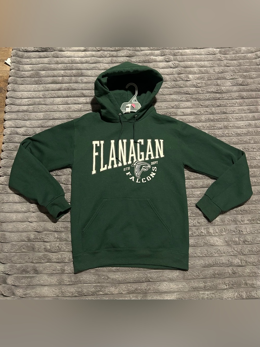 Jerzees Flanagan Falcons Green Pullover Hoodie